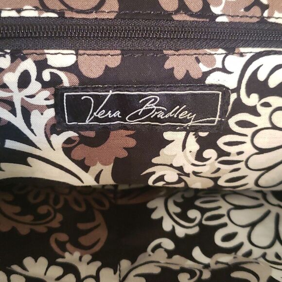 Very Nice Vera Bradley QuiltedBlack Purse Handbag - Picture 8 of 9